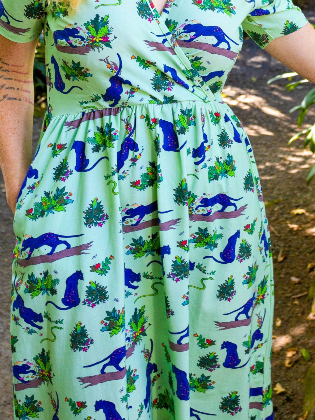 Coddi & Womple - Flower Painting Panther | Coco dress