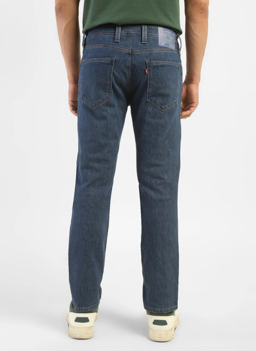 Levis - Men's 511 Blue Slim Fit Mid Rise Jeans