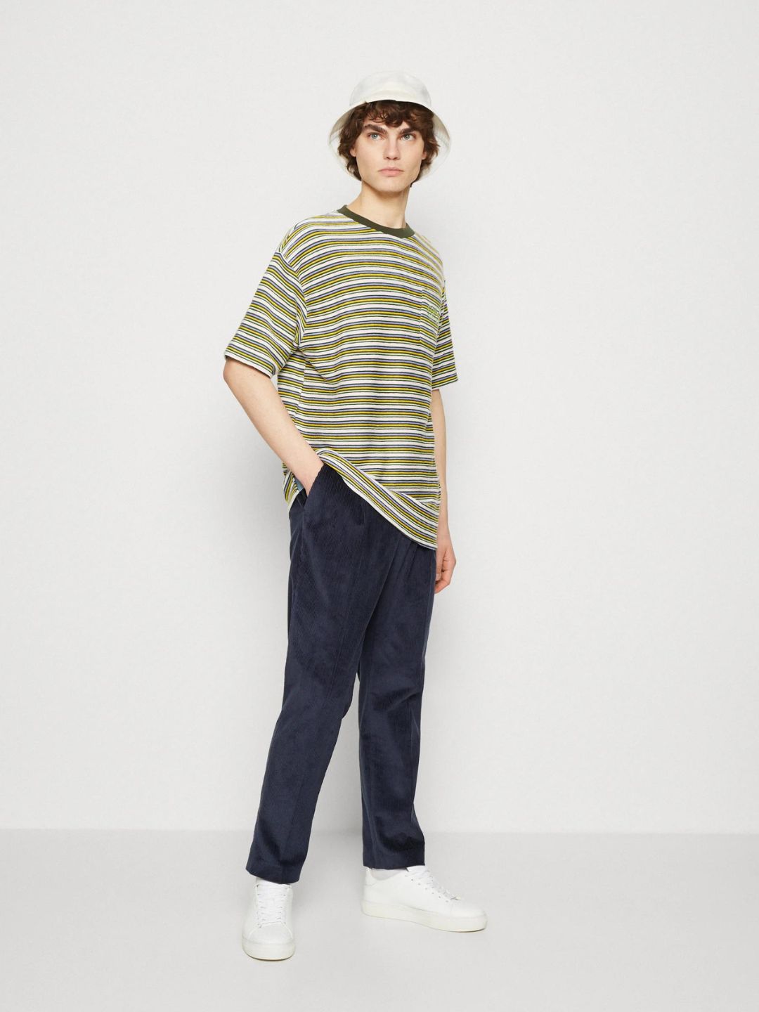 Scotch & Soda - YARN DYED STRIPE POCKET - Print T-shirt