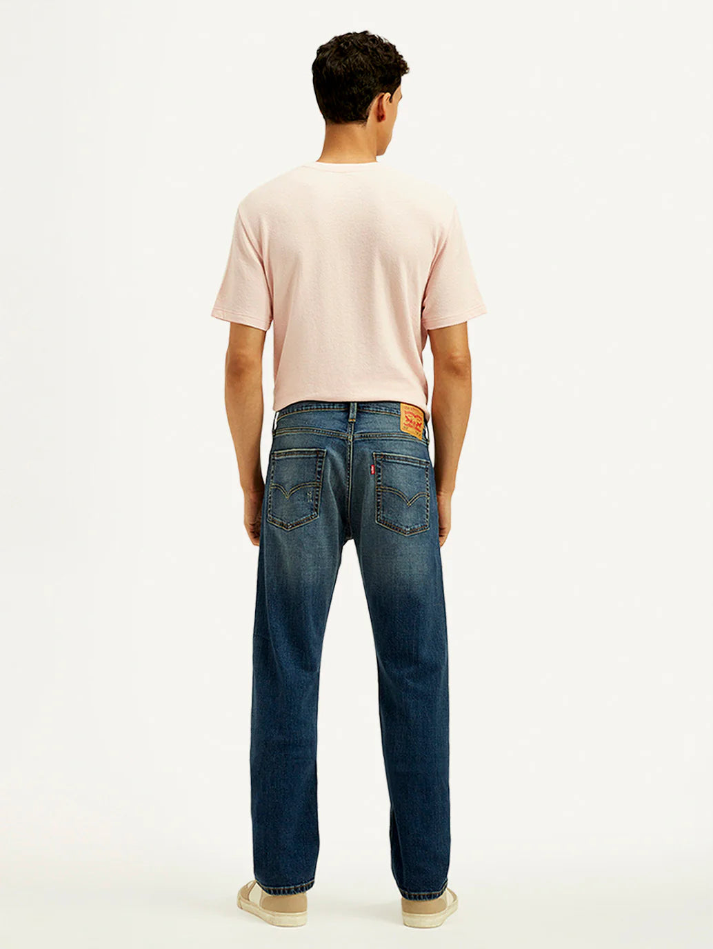 Levis - Men's 513 Med Indigo Slim Straight Fit Mid Rise Jeans