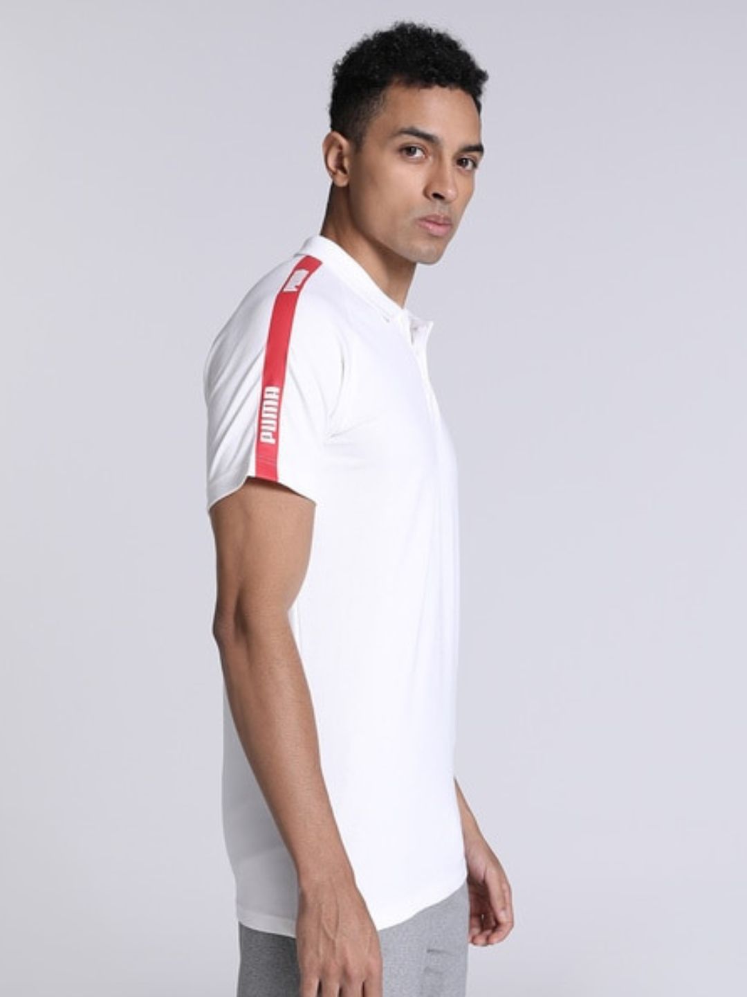 PUMA - Logo Print Slim Fit Polo T-Shirt