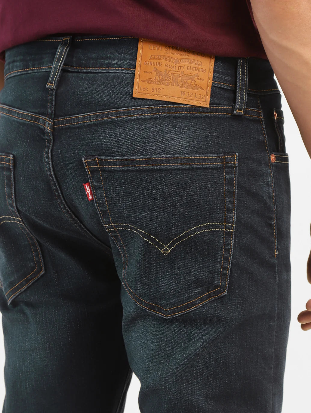 Levsi - Men's 512 Blue Slim Tapered Fit Mid Rise Jeans