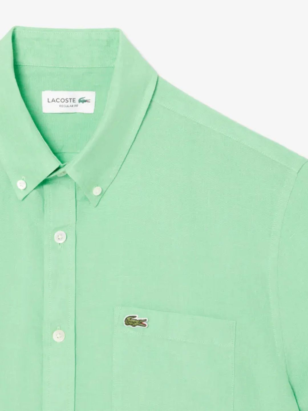 Lacoste - Regular Fit Short Sleeved Linen Shirt