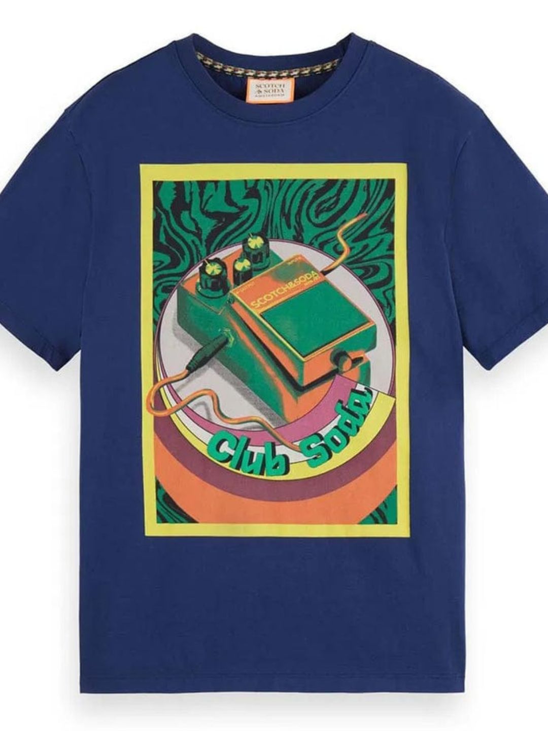 SCOTCH & SODA - Chest Artwork Club Soda T-Shirt