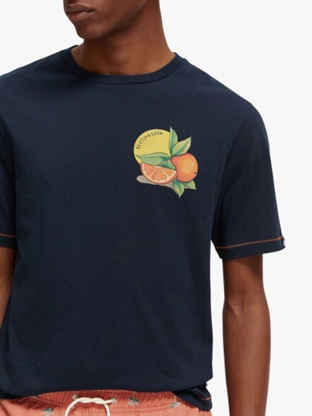 SCOTCH & SODA - Artwork Crew-Neck T-Shirt