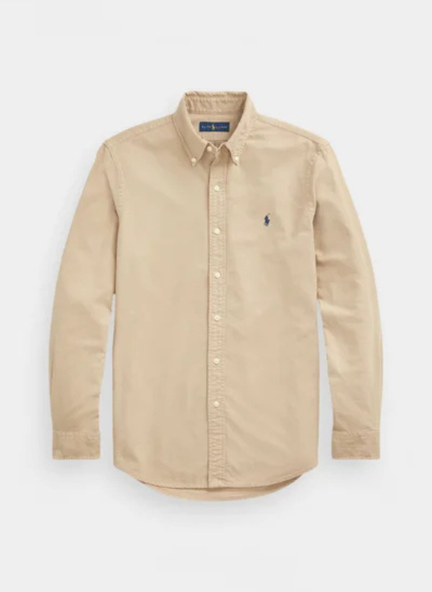 Polo Ralph Lauren - GARMENT DYED OXFORD SHIRT - surrey tan