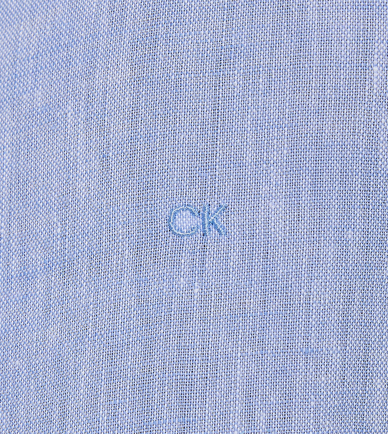 Calvin Klein - Solid Slim Fit Linen Shirt