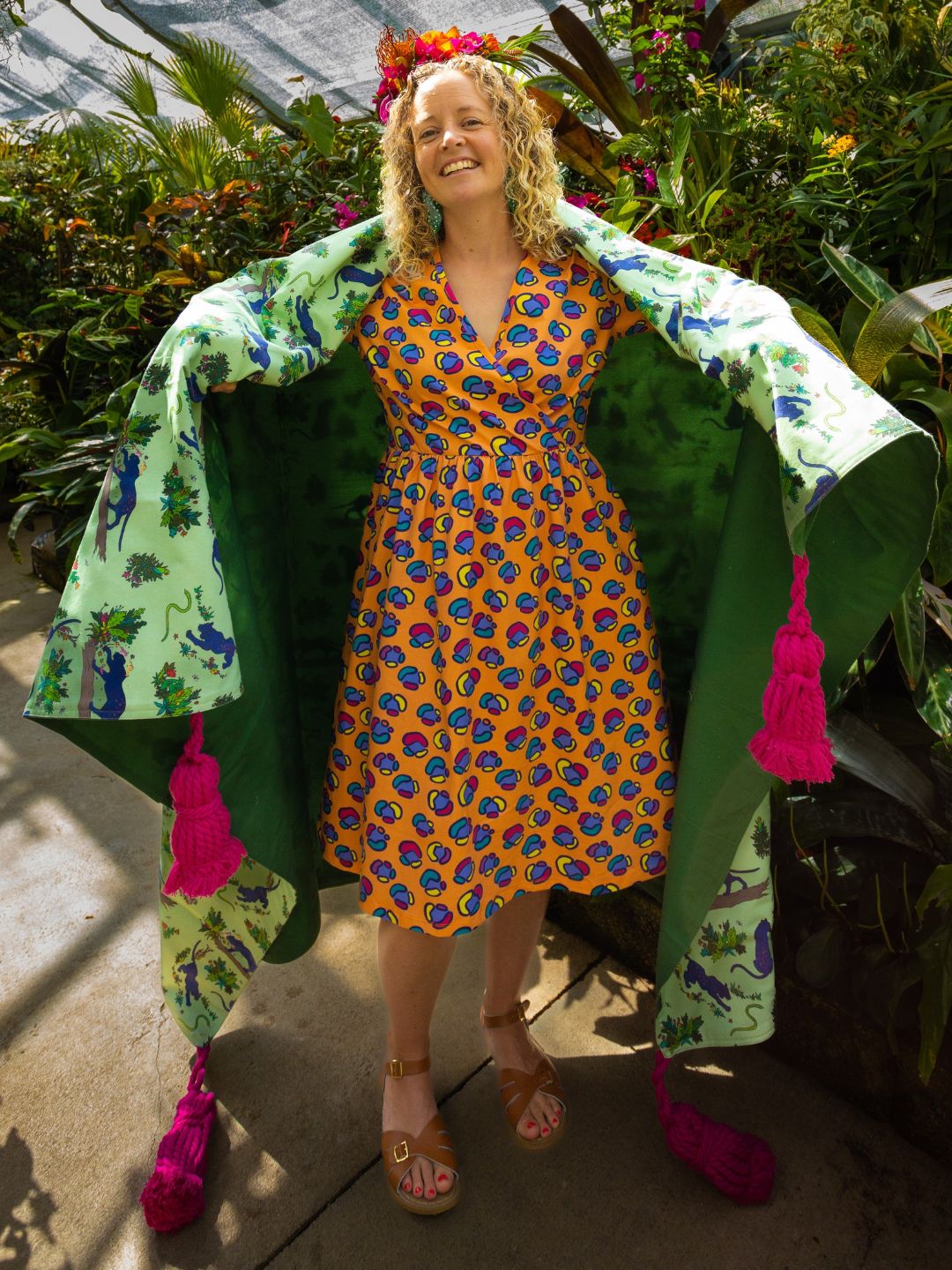 Coddi & Womple - Rainbow Leopard print | Coco dress