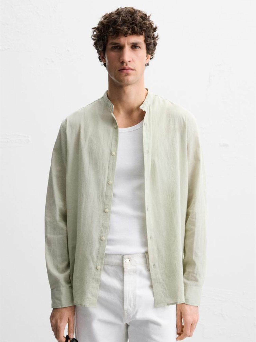 Zara - CREASED-EFFECT SHIRT - OLIVE GREEN Search Clothes Zara - CREASED-EFFECT SHIRT - OLIVE GREEN Search Clothes