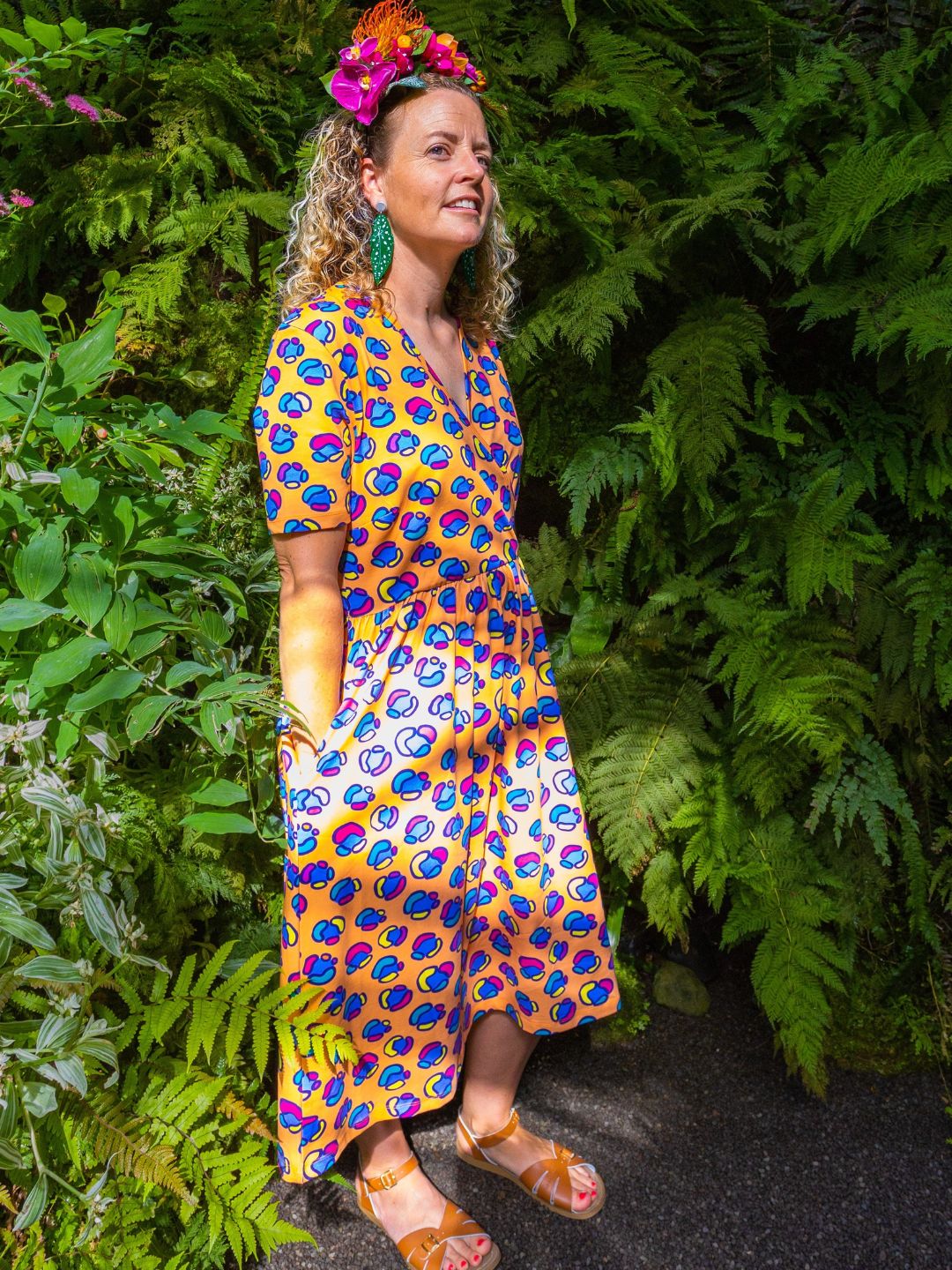 Coddi & Womple - Rainbow Leopard print | Coco dress