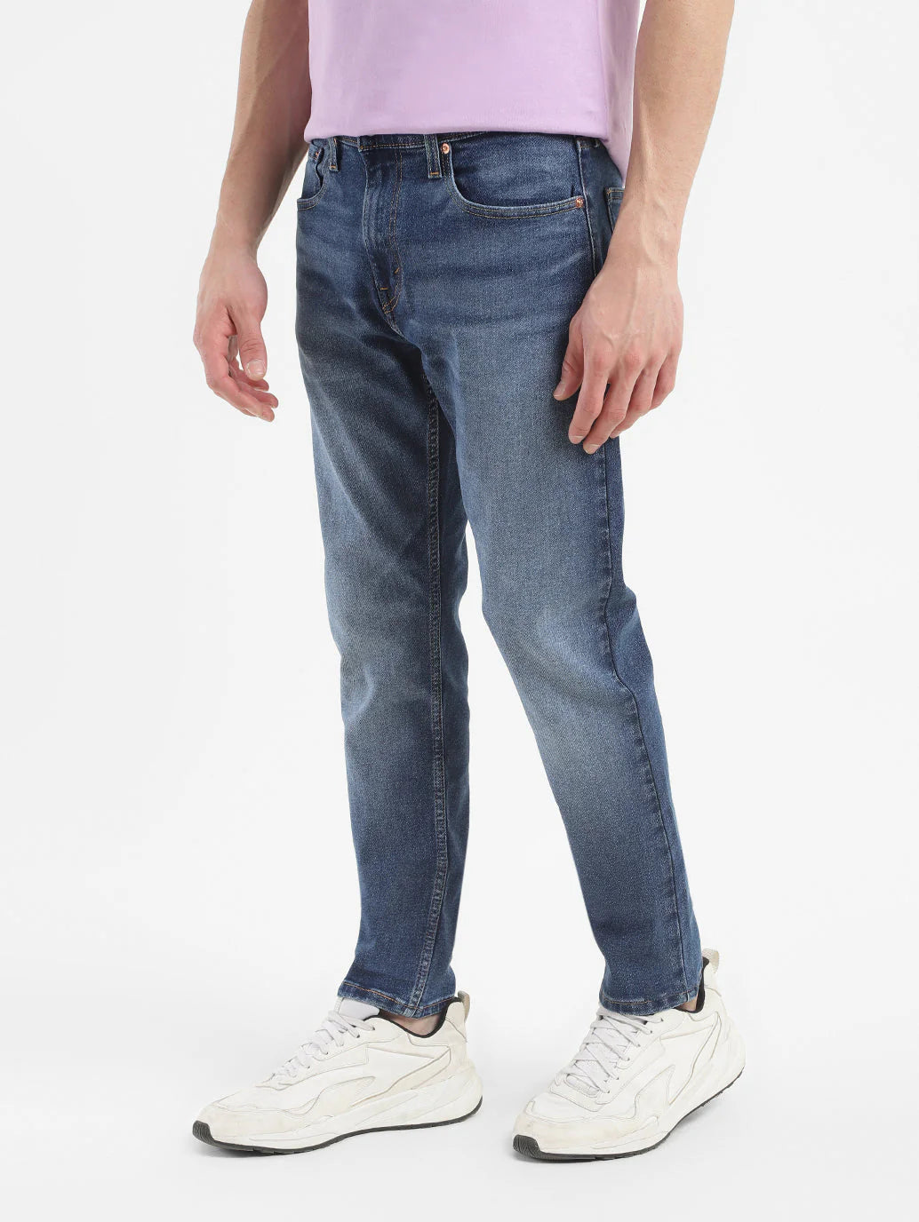 Levis - Men's 512 Blue Slim Tapered Fit Mid Rise Jeans