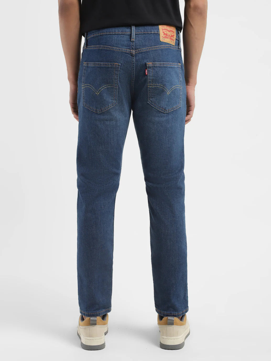 Levis - Men's 512 Blue Slim Tapered Fit Mid Rise Jeans