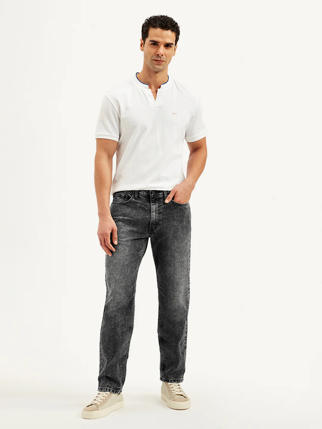 Levis - Men's 541 Grey Athletic Tapered Fit Mid Rise Jeans