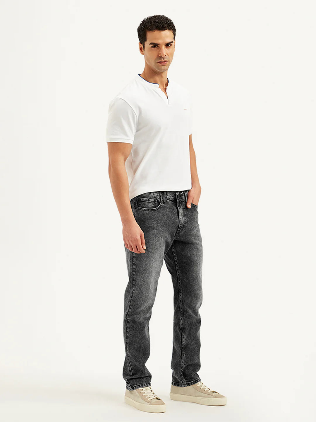 Levis - Men's 541 Grey Athletic Tapered Fit Mid Rise Jeans