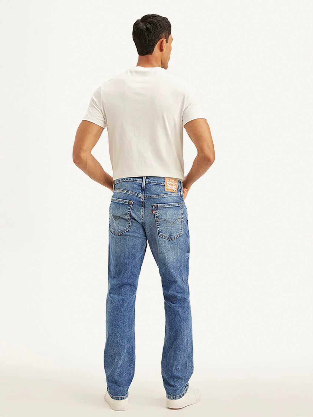 Levis - Men's 541 Blue Athletic Tapered Fit Mid Rise Jeans