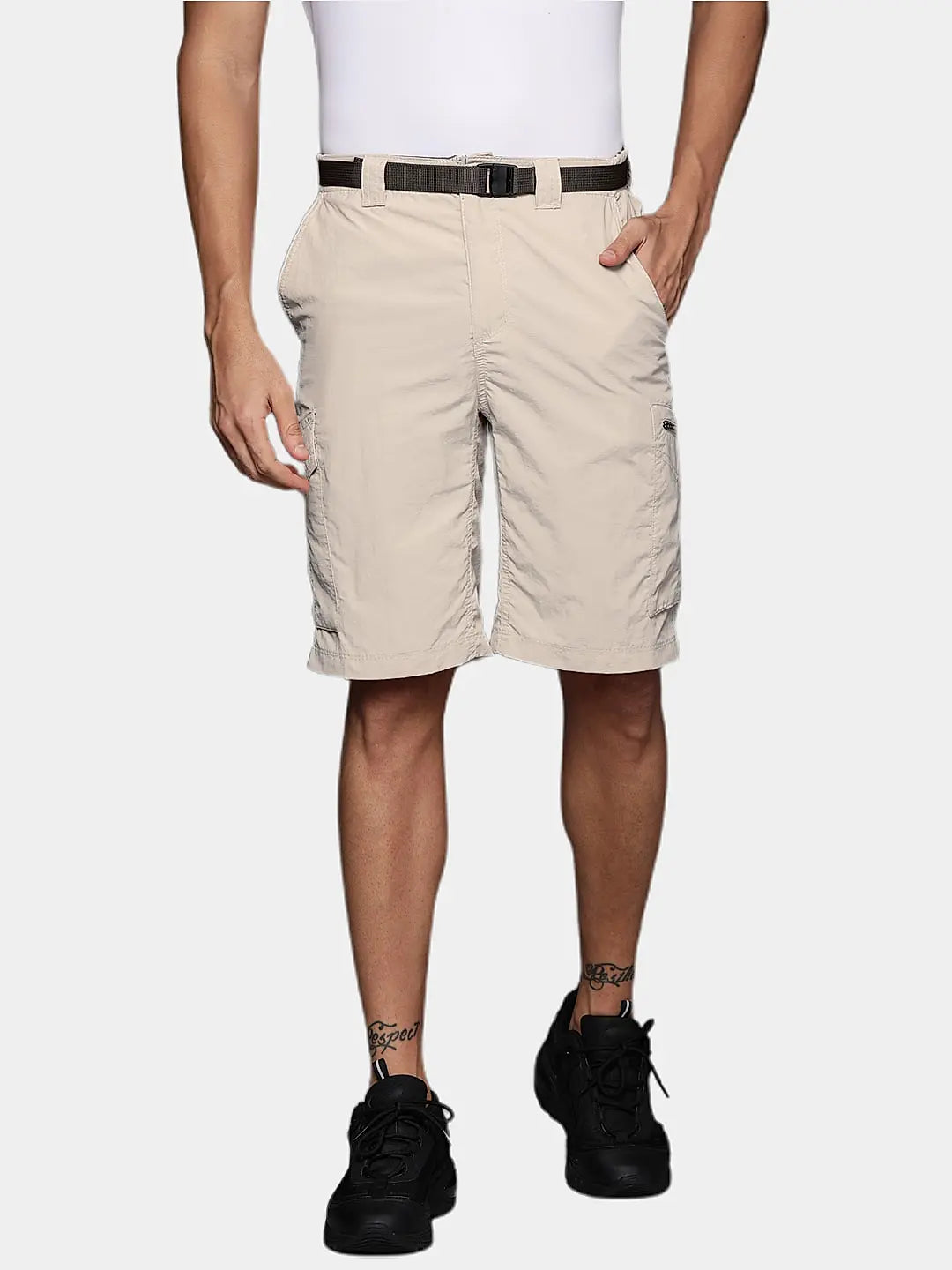 Columbia Mens Beige Omni - Wick Silver Ridge Cargo Short