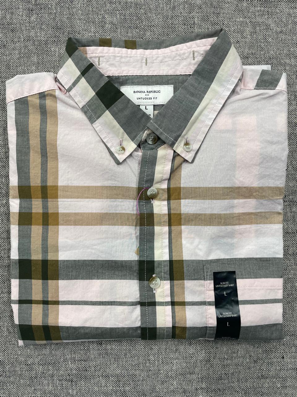 Banana Republic - Full Sleeve Untucked Fit Shirt