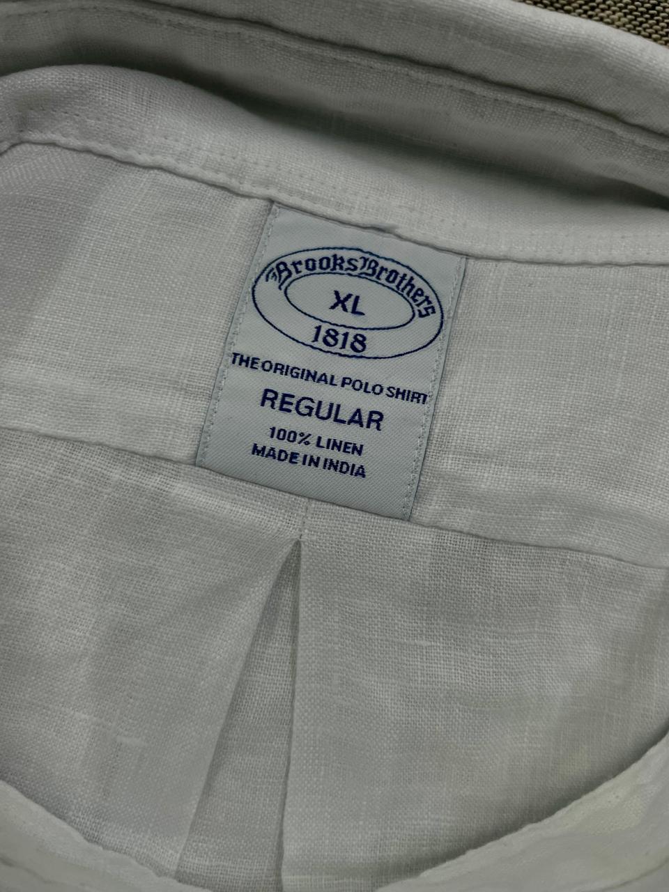 Brooks Brothers - Regular Fitted Linen Shirt - Half sleeves