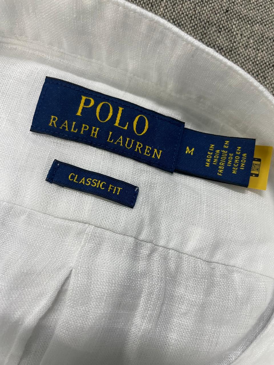 Polo Ralph Lauren - Classic Fit Linen shirt - Mandarin collar