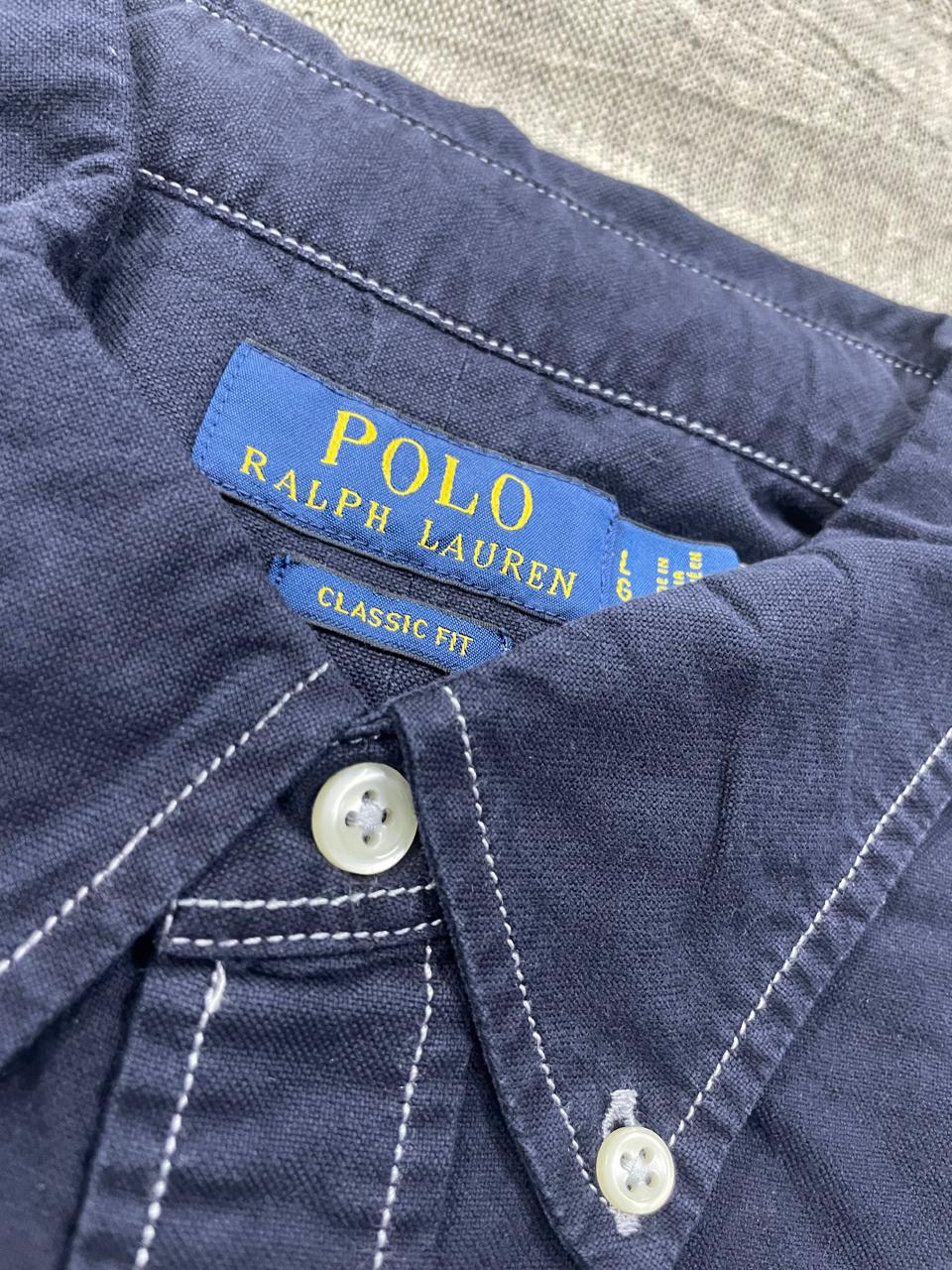 Polo Ralph Lauren - Garment Dyed - Blue with white stiches