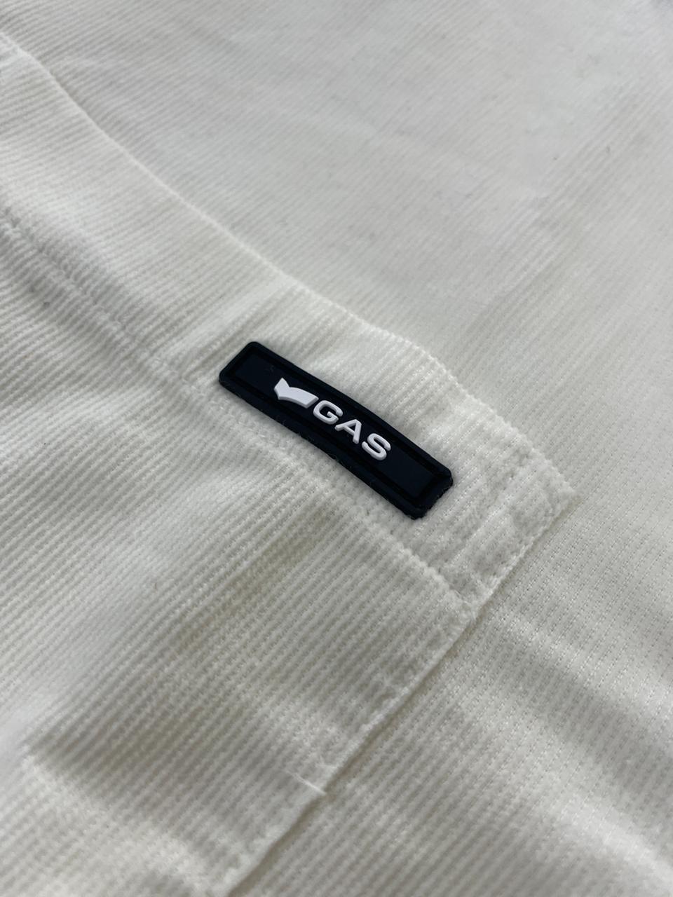 GAS - Off-white colour corduroy full sleeve regular fit shirt