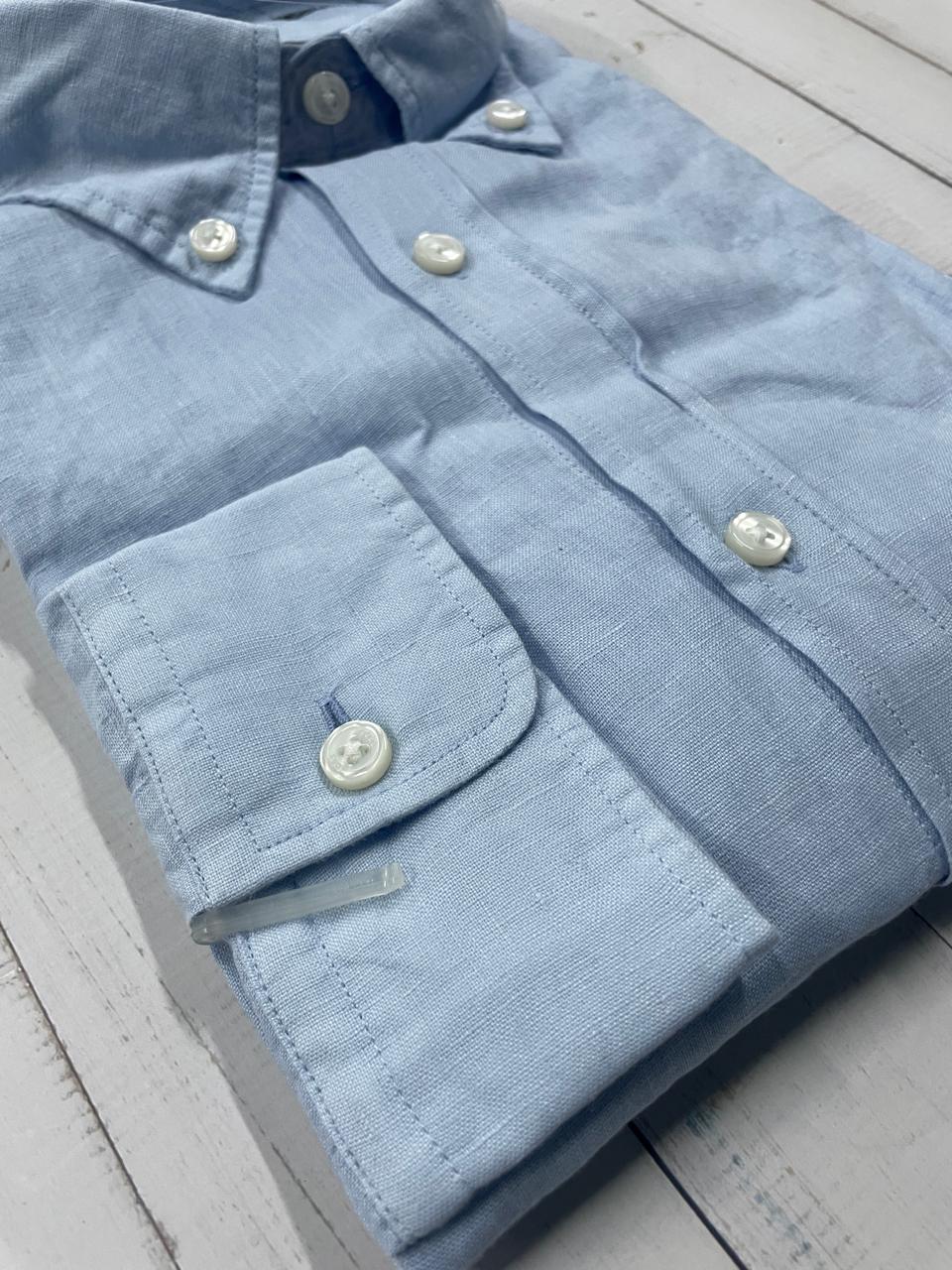 BOSS - Full sleeve Pure linen shirt - Regular Fit