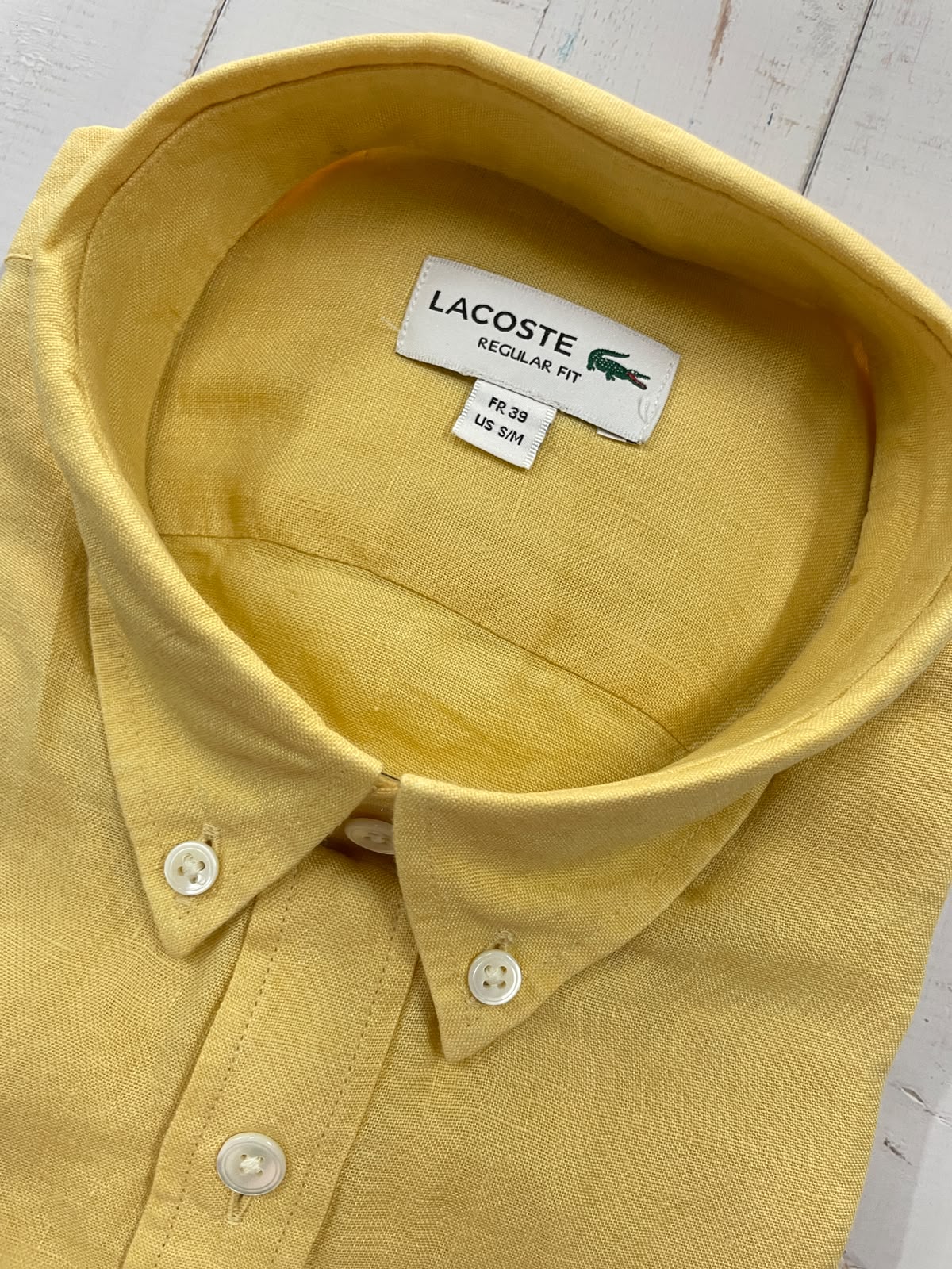 LACOSTE - Full Sleeved Linen Shirt