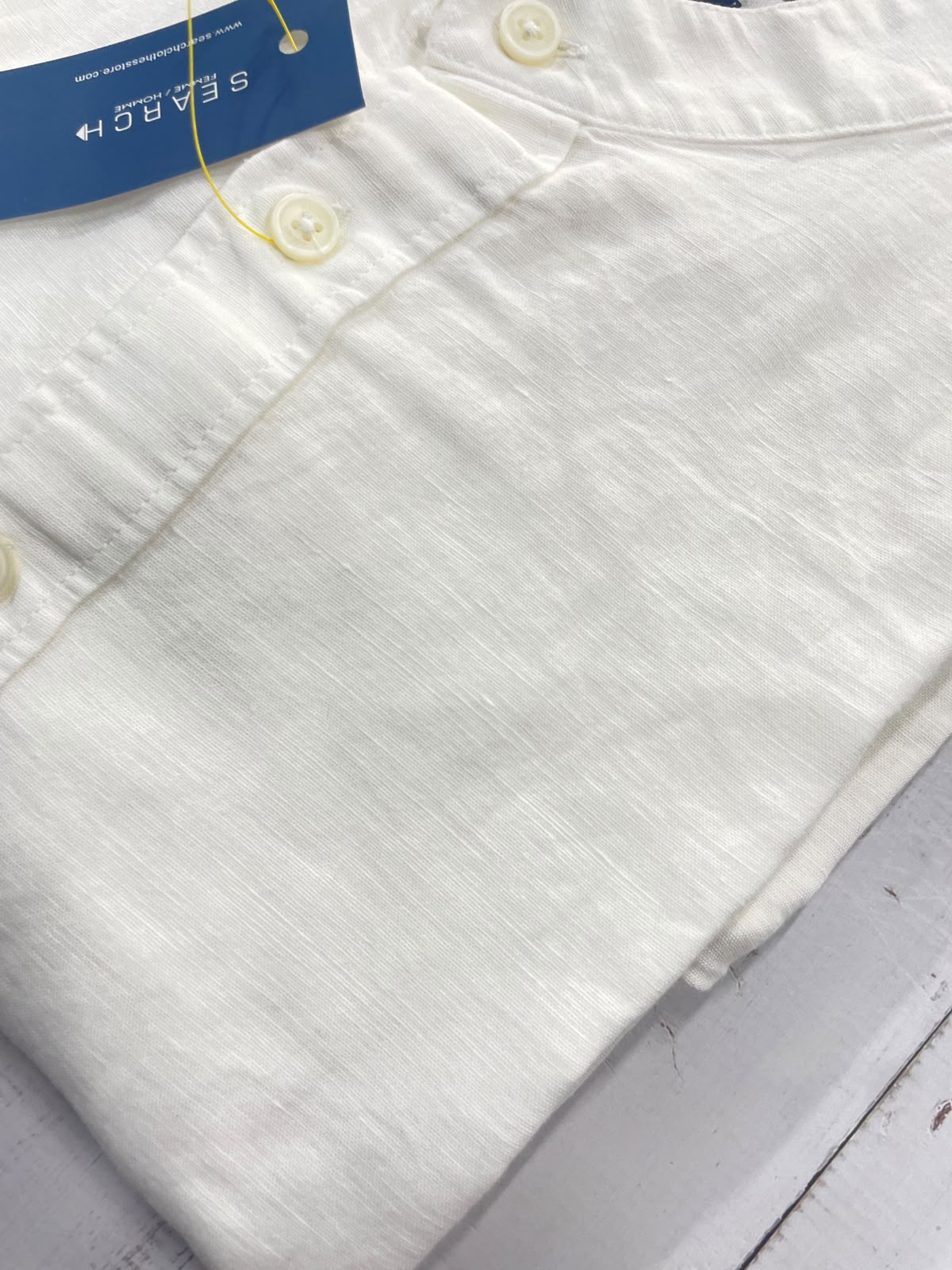 HACKETT - Full sleeved tailored fit linen blend shirt