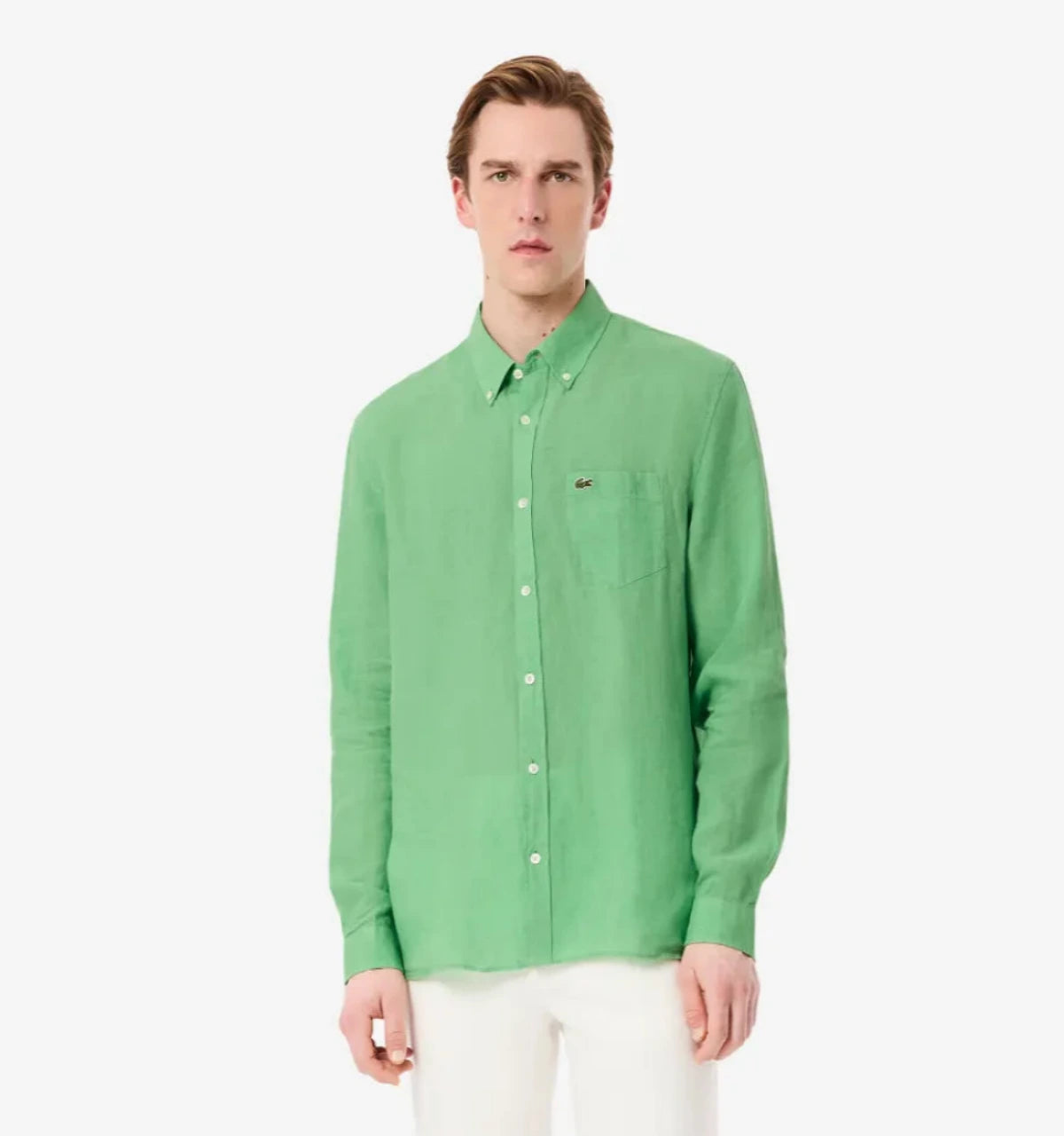 Lacoste - Long Sleeves Regular Fit Linen Shirt