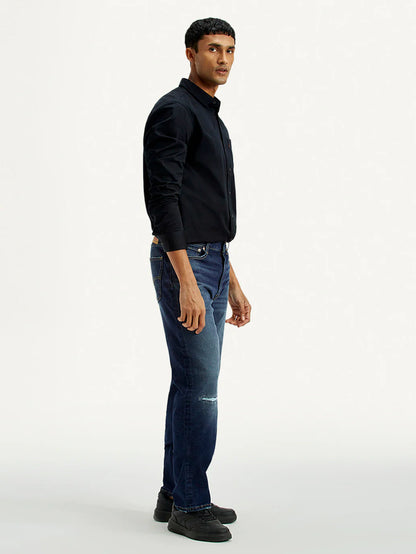 Levis - Men's 555 Dark Indigo Loose Fit Mid Rise Jeans