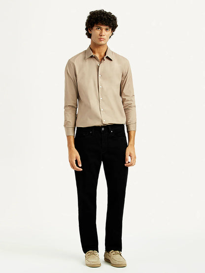 Levis - Men's 541 Black Athletic Tapered Fit Mid Rise Jeans