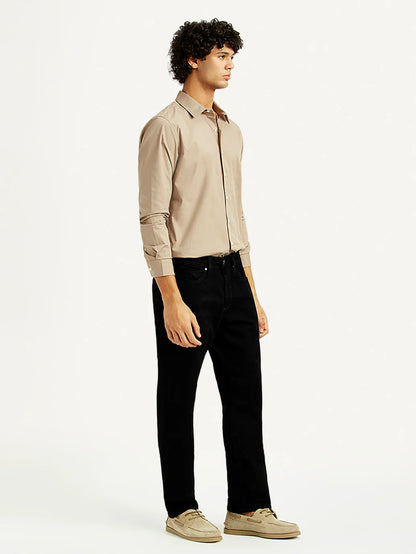 Levis - Men's 541 Black Athletic Tapered Fit Mid Rise Jeans