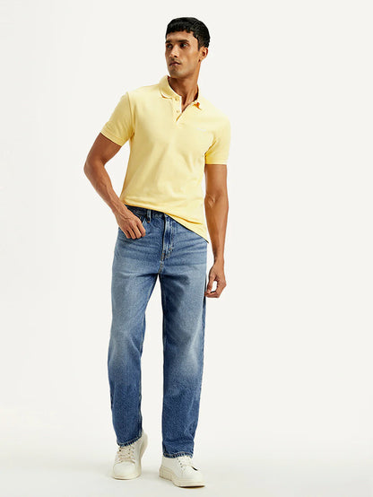Levis - Men's 568 Blue Loose Fit Mid Rise Jeans