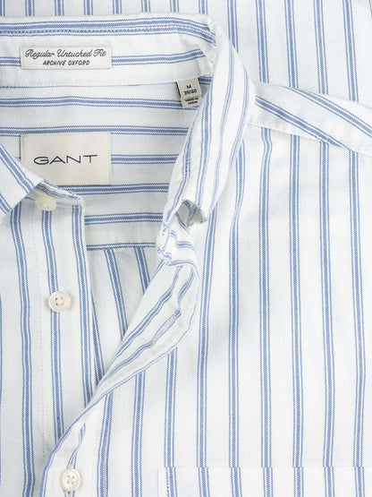 GANT - Regular Archive Oxford Stripe Shirt Eggshell