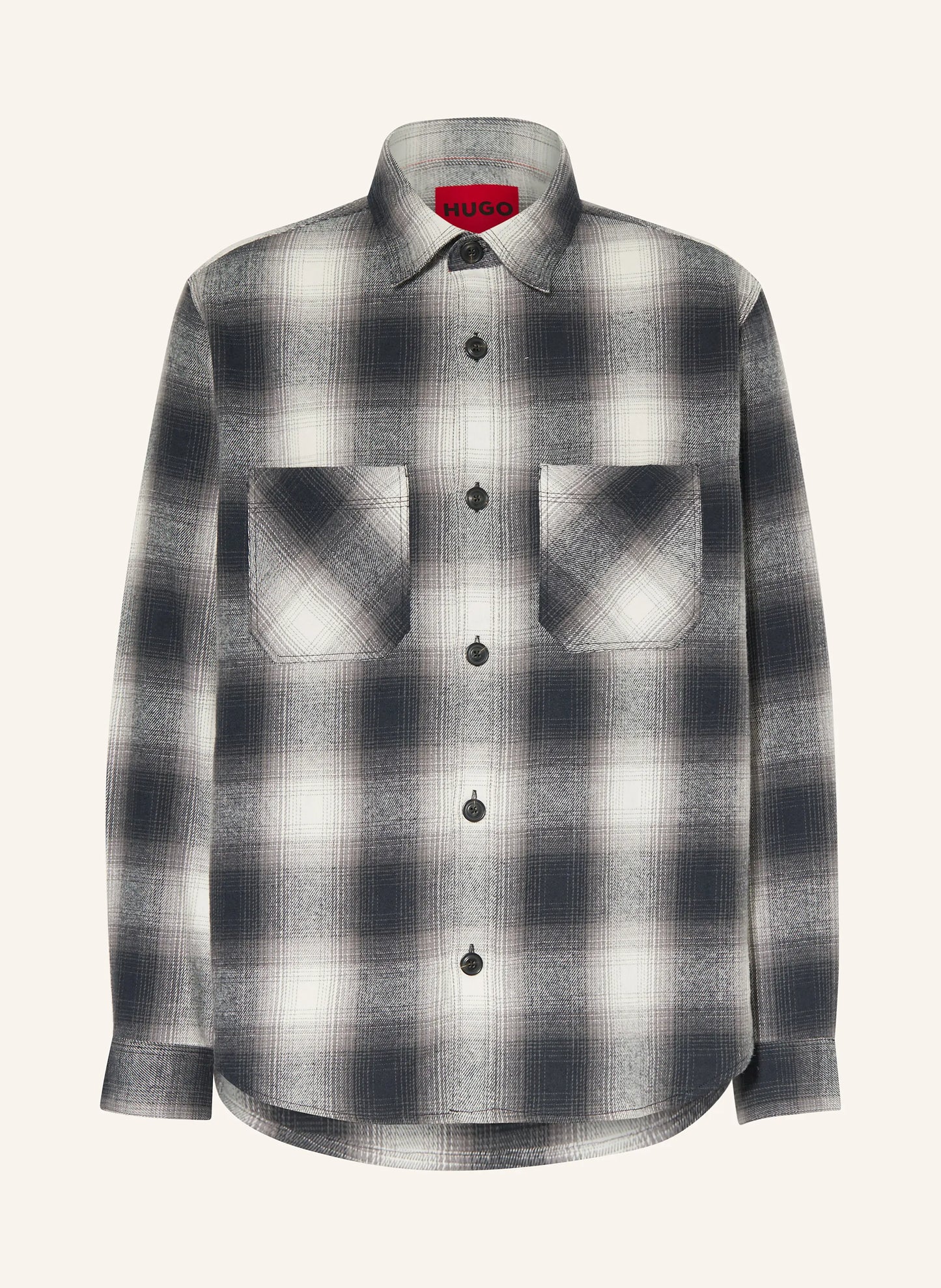 HUGO - Flannel overshirt ERATO