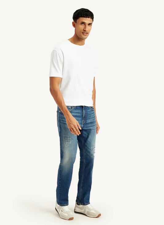LEVIS - Men's 541 Blue Athletic Tapered Fit Mid Rise Jeans