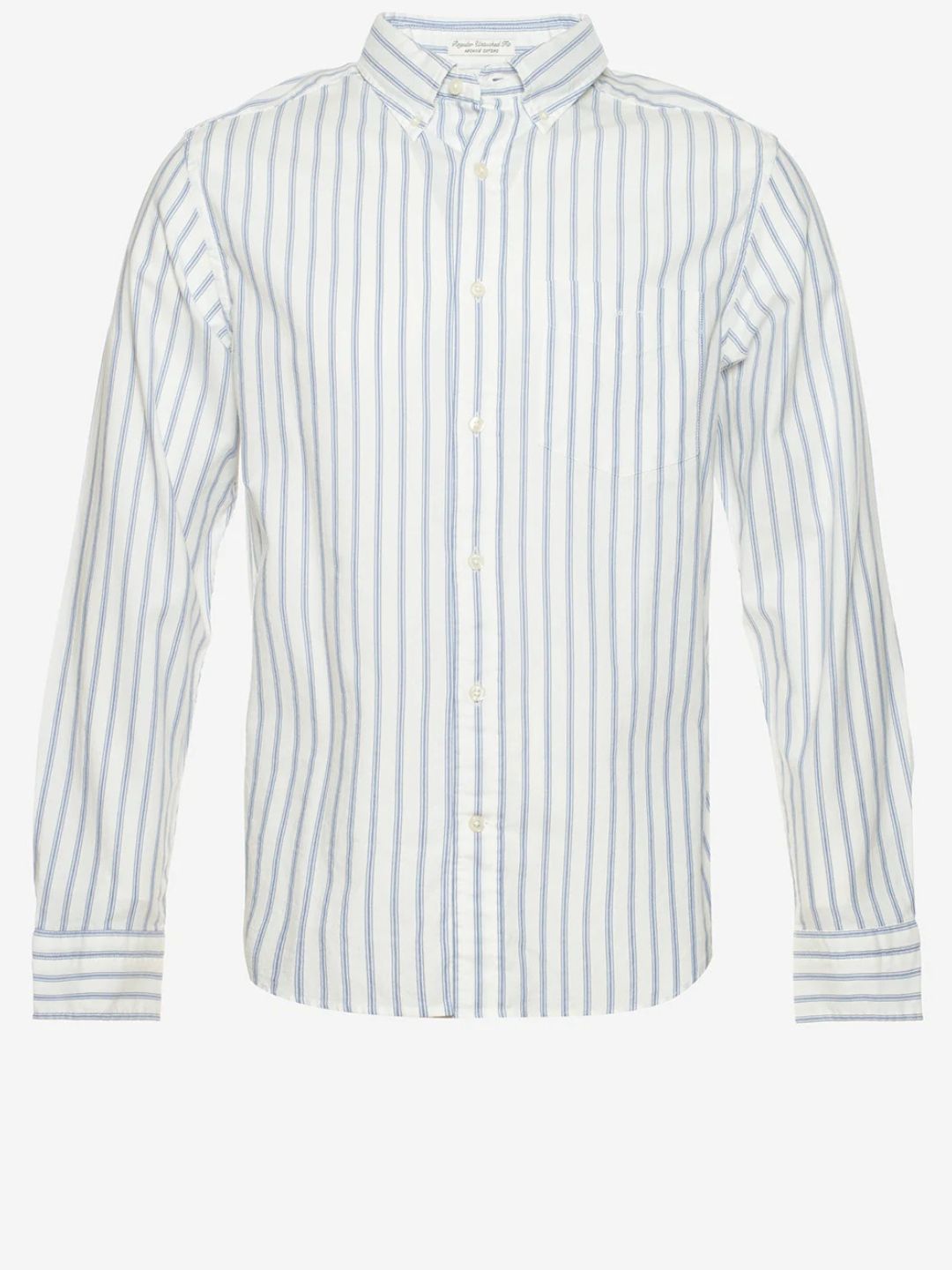 GANT - Regular Archive Oxford Stripe Shirt Eggshell