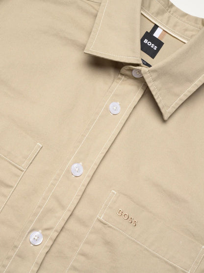 BOSS -Relaxed-fit shirt in cotton twill