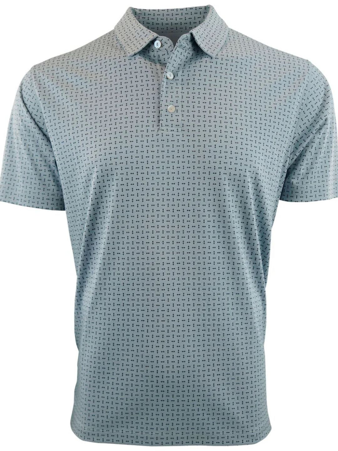 Vansport - Men's Navy/Lake Blue Arrowhead Polo