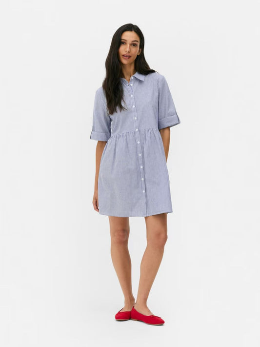 PRIMARK - Striped Mini Shirtdress