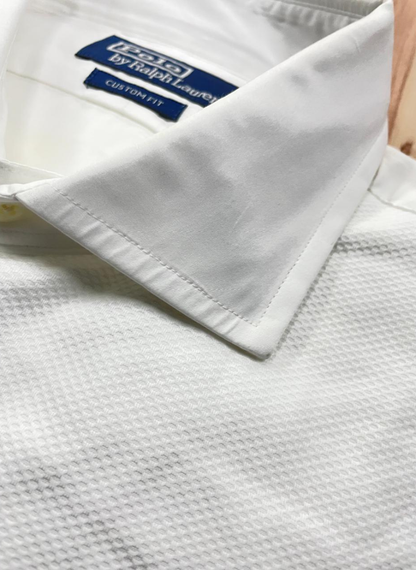 Polo Ralph Lauren - Full sleeve white Tuxedo custom fit shirt