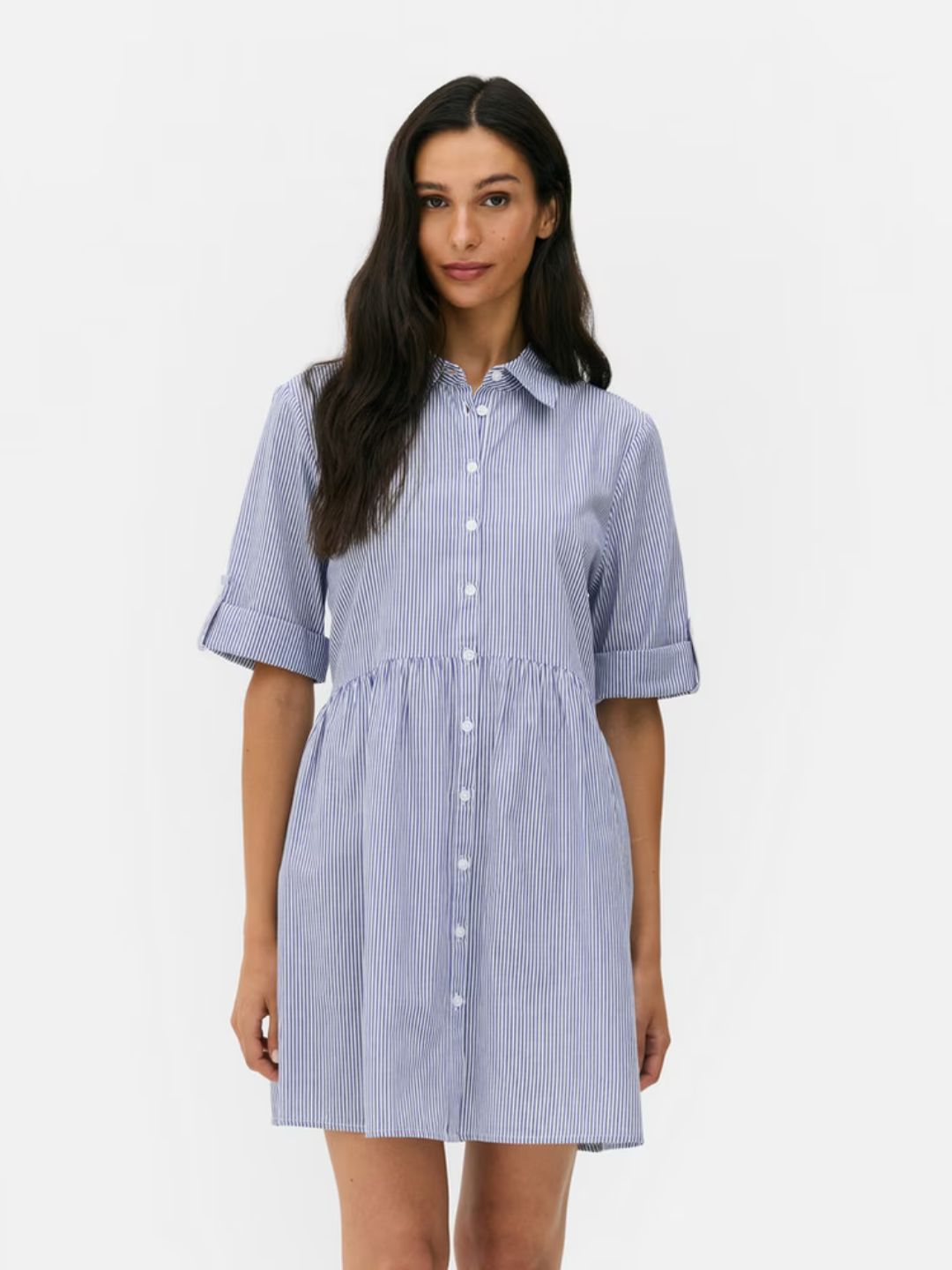 PRIMARK - Striped Mini Shirtdress