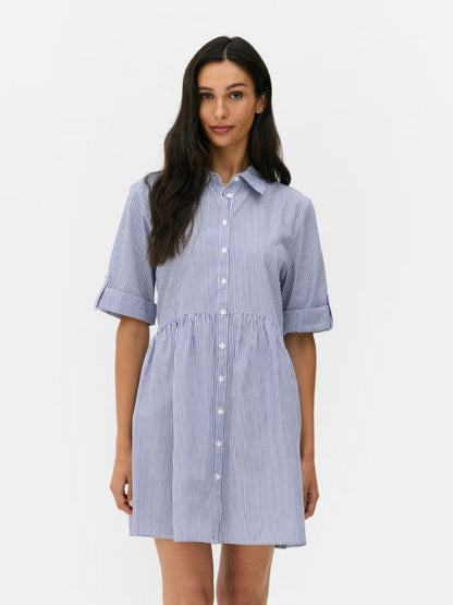 PRIMARK - Striped Mini Shirtdress