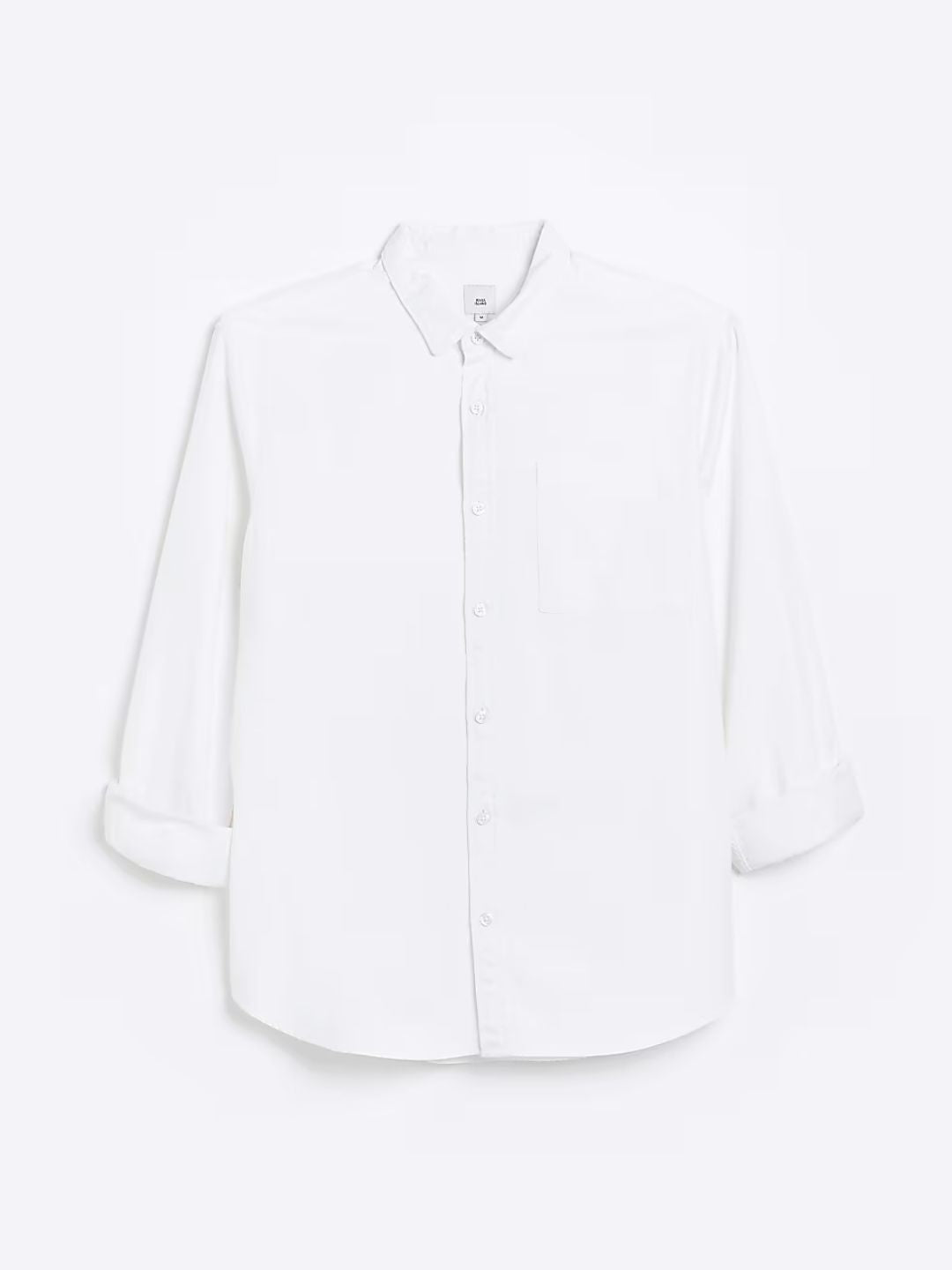 River Island - White regular fit twill lyocell shirt