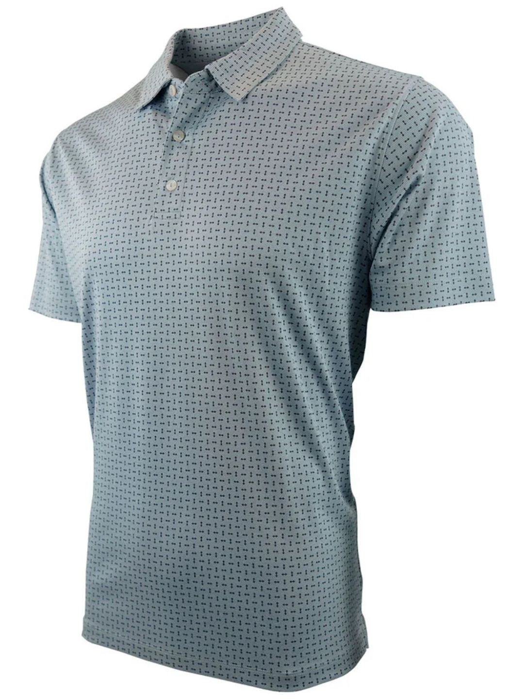 Vansport - Men's Navy/Lake Blue Arrowhead Polo