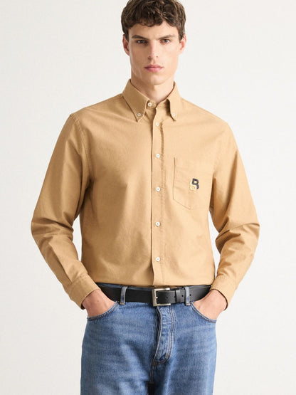 BOSS Shirt - medium beige
