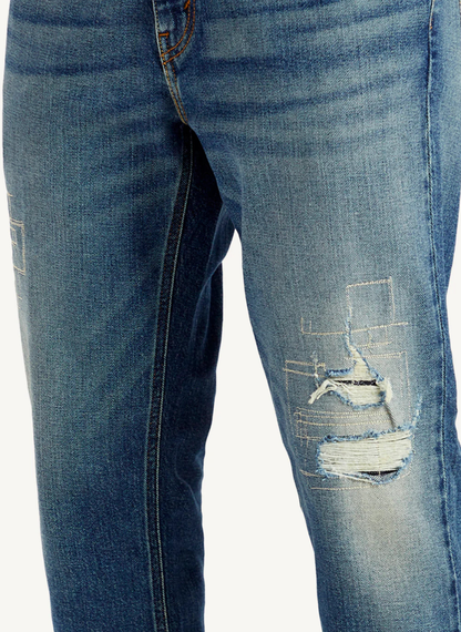 LEVIS - Men's 541 Blue Athletic Tapered Fit Mid Rise Jeans