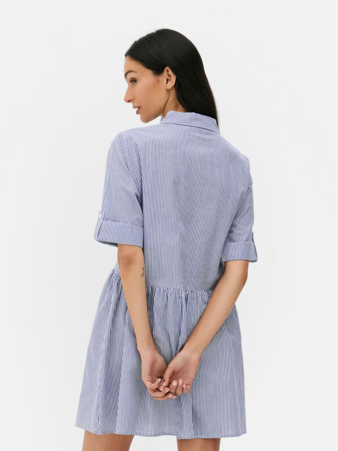 PRIMARK - Striped Mini Shirtdress