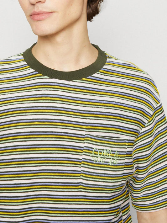 Scotch & Soda - YARN DYED STRIPE POCKET - Print T-shirt