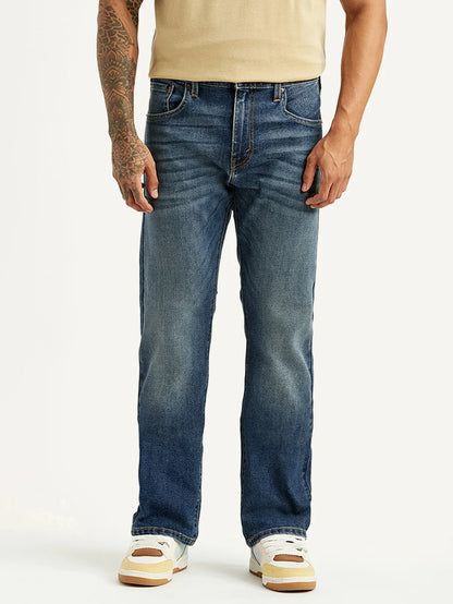 Levis - Men's Tinted 517 Blue Bootcut Mid Rise Jeans